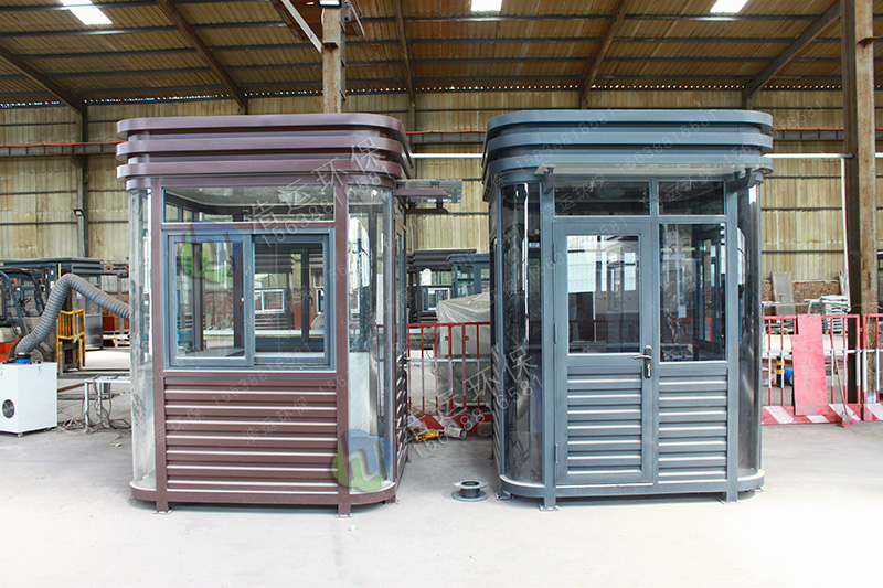 鹤壁中国电信银色圆弧形值班岗亭